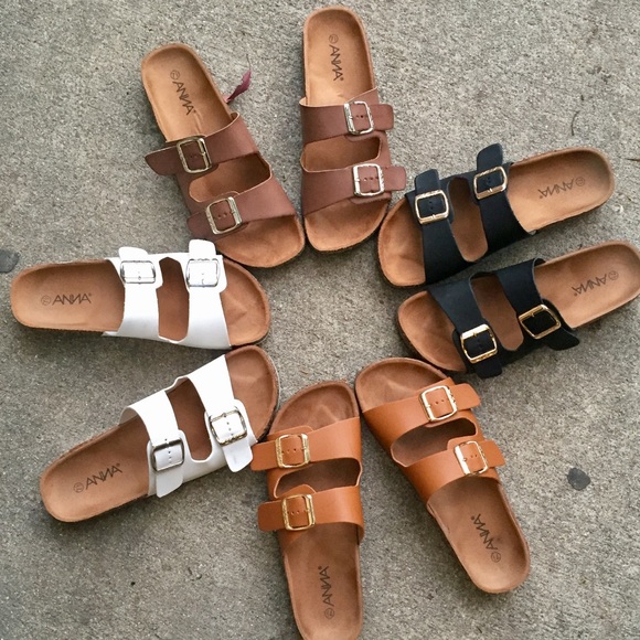 RESTOCKED❤️ white double strap cork slip on sandal - Picture 6 of 8